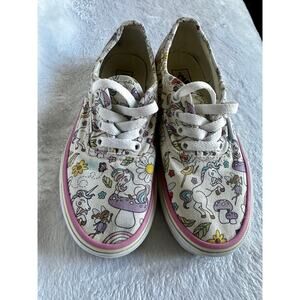 Vans Kids Unicorn Print Authentic Sneakers Size 3